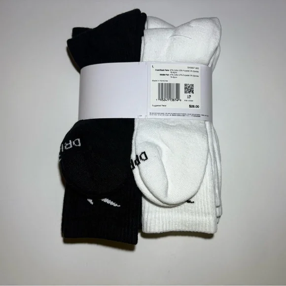 Nike Everyday Plus Cotton Cushioned Crew Socks Multicolor - Picture 15 of 16